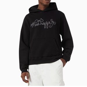 Madhappy Black Hoodie with Embroidered Logo